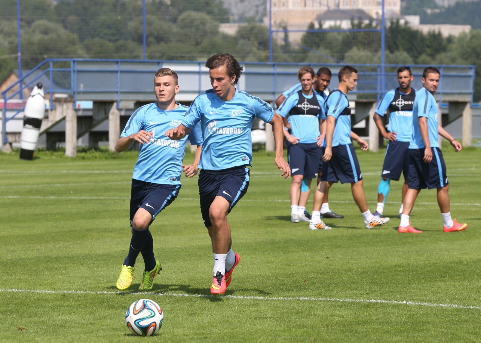 Сборы в Австрии: 18 июля, утренняя тренировка