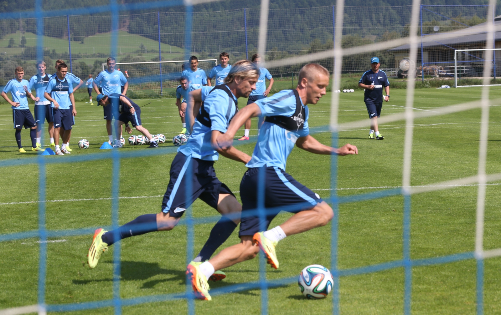 Сборы в Австрии: 18 июля, утренняя тренировка