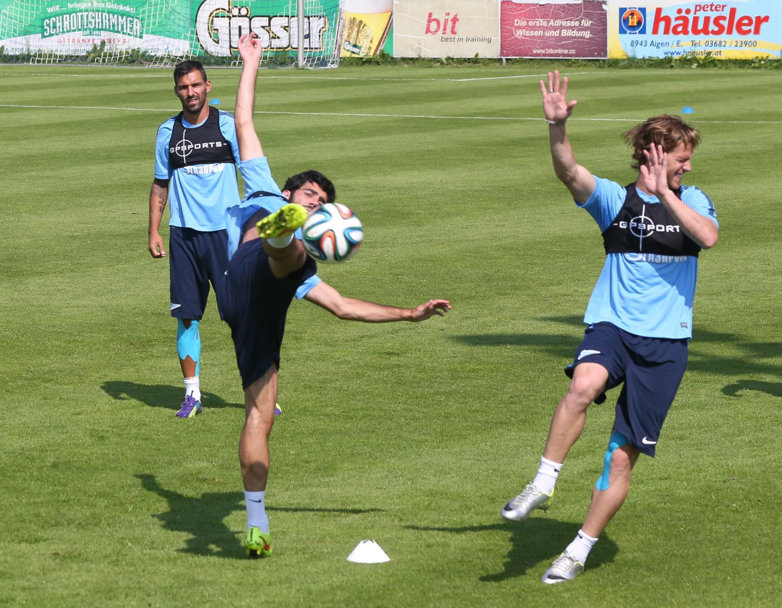 Сборы в Австрии: 18 июля, утренняя тренировка