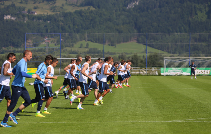 Сборы в Австрии: 19 июля, утренняя тренировка