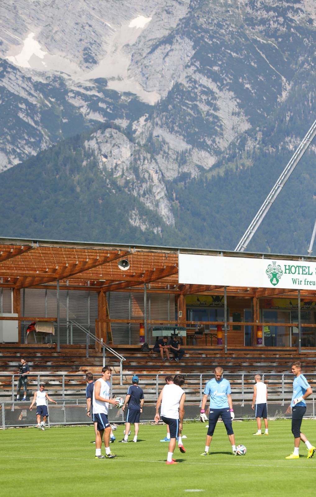 Сборы в Австрии: 19 июля, утренняя тренировка