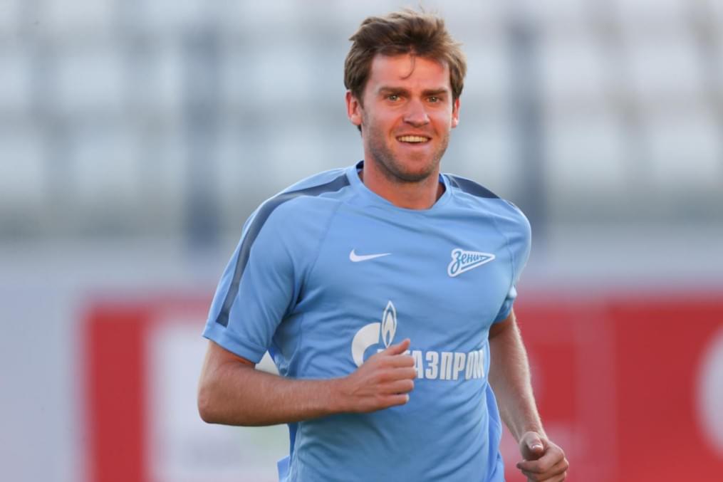 Тренировка «Зенита» перед матчем с АЕЛ