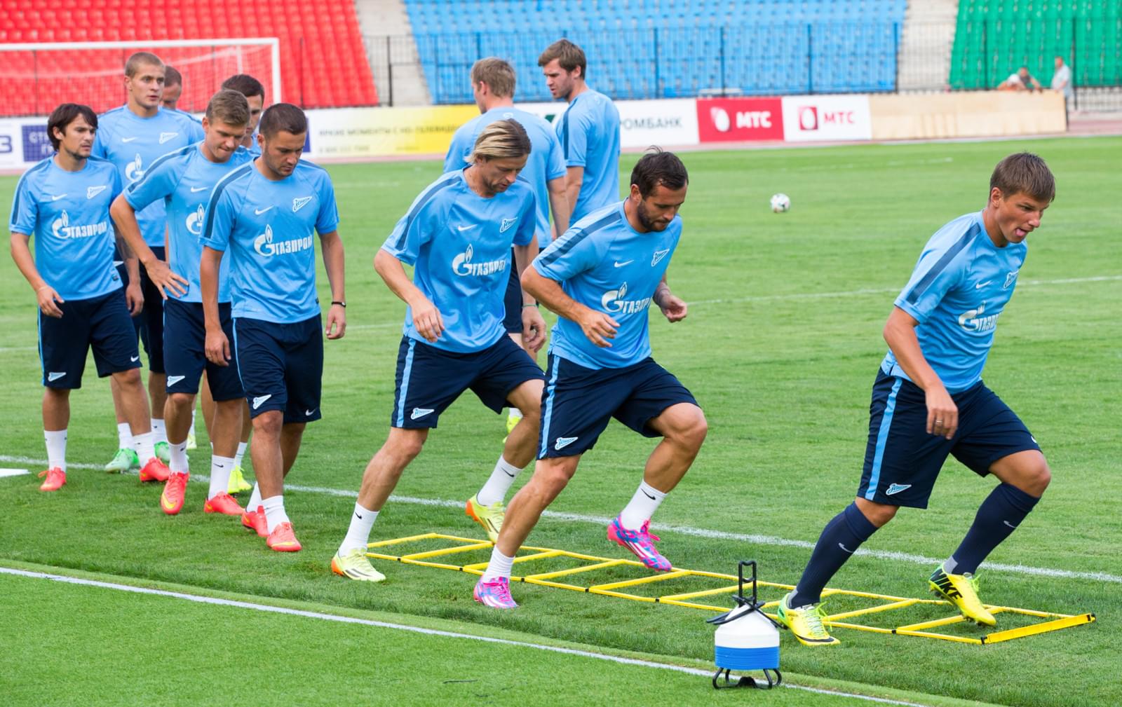 Тренировка «Зенита» перед матчем с «Арсеналом»