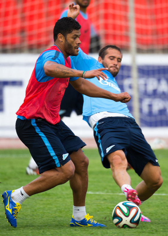 Тренировка «Зенита» перед матчем с «Арсеналом»