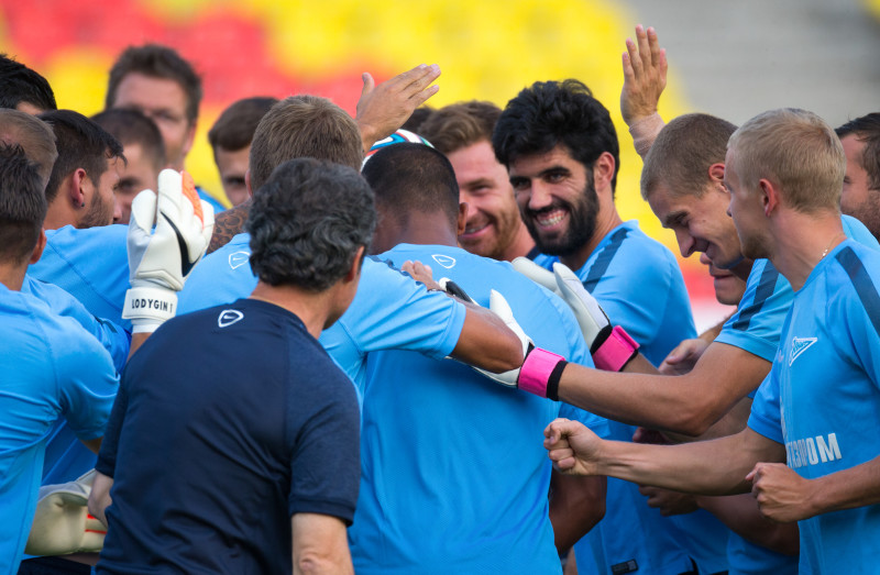 Тренировка «Зенита» перед матчем с «Арсеналом»