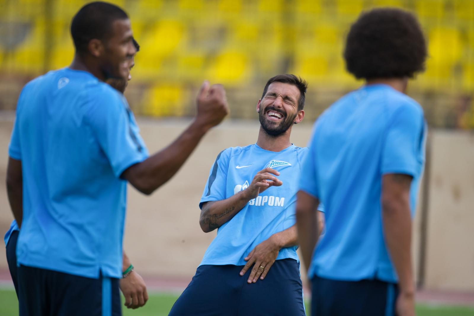 Тренировка «Зенита» перед матчем с «Арсеналом»