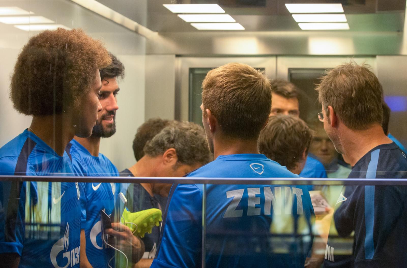 Тренировка «Зенита» перед матчем с «Арсеналом»