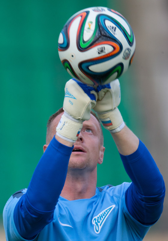 Тренировка «Зенита» перед матчем с «Арсеналом»