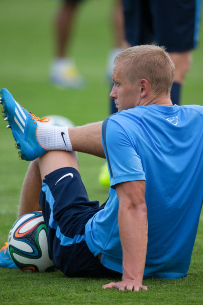 Тренировка «Зенита» перед матчем с «Арсеналом»