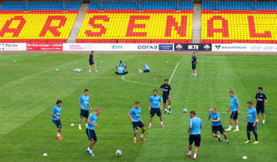 Тренировка «Зенита» перед матчем с «Арсеналом»