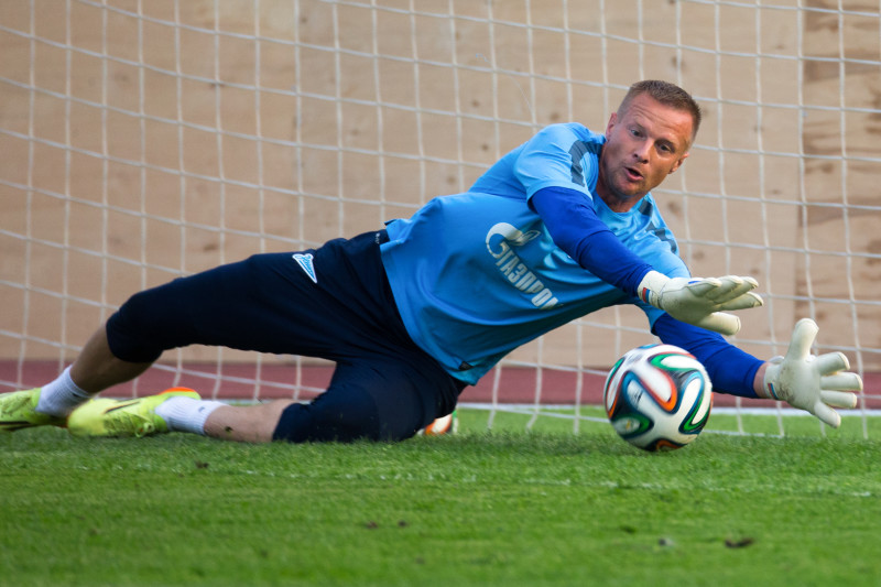 Тренировка «Зенита» перед матчем с «Арсеналом»