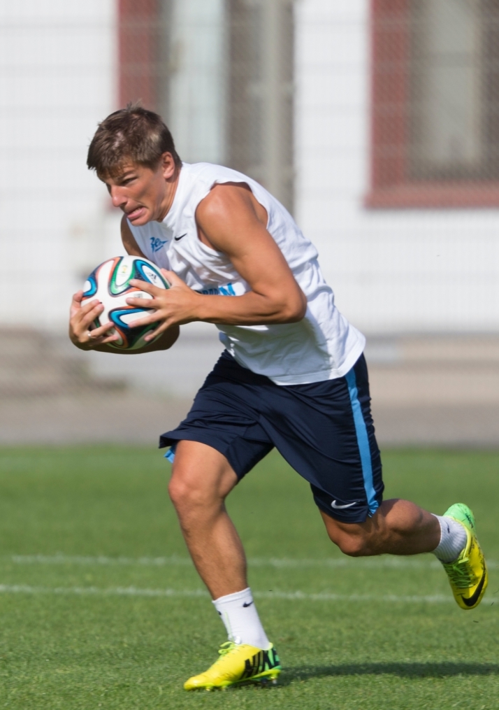 Тренировка «Зенита» перед матчем с АЕЛ