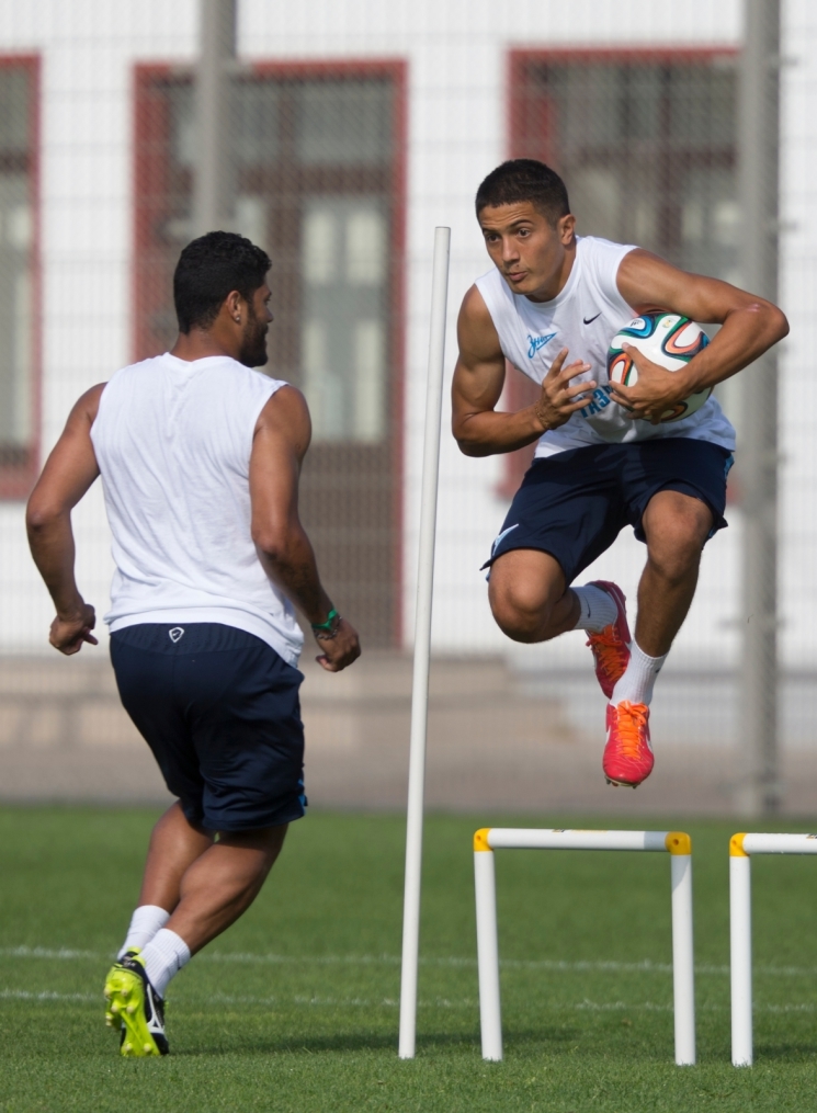 Тренировка «Зенита» перед матчем с АЕЛ