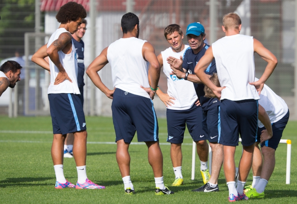 Тренировка «Зенита» перед матчем с АЕЛ