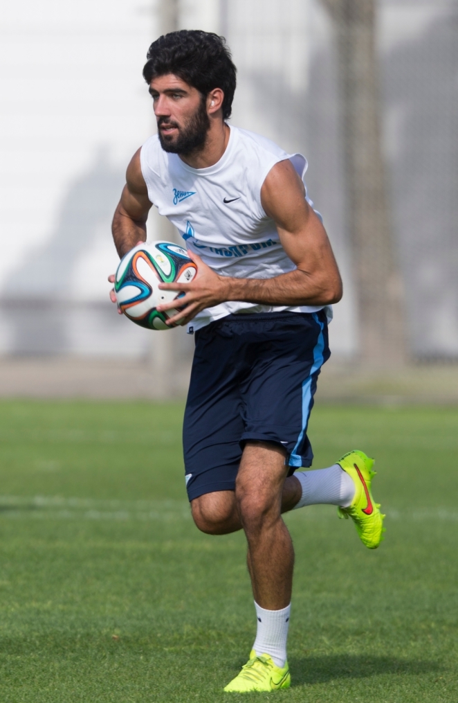 Тренировка «Зенита» перед матчем с АЕЛ