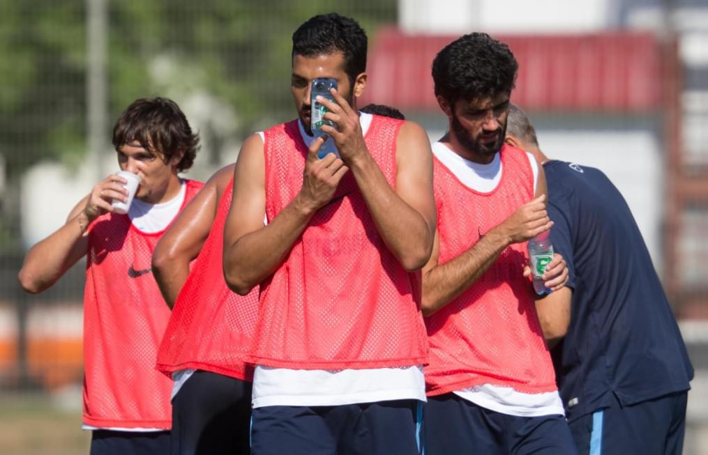 Тренировка «Зенита» перед матчем с АЕЛ