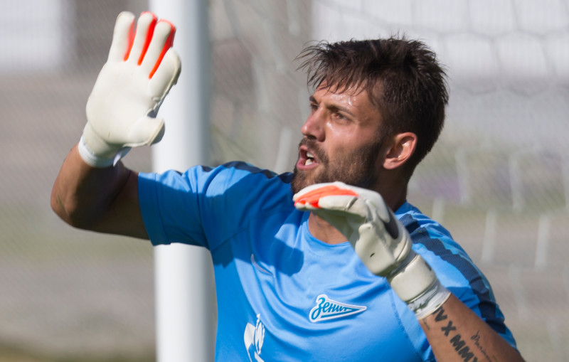 Тренировка «Зенита» перед матчем с АЕЛ