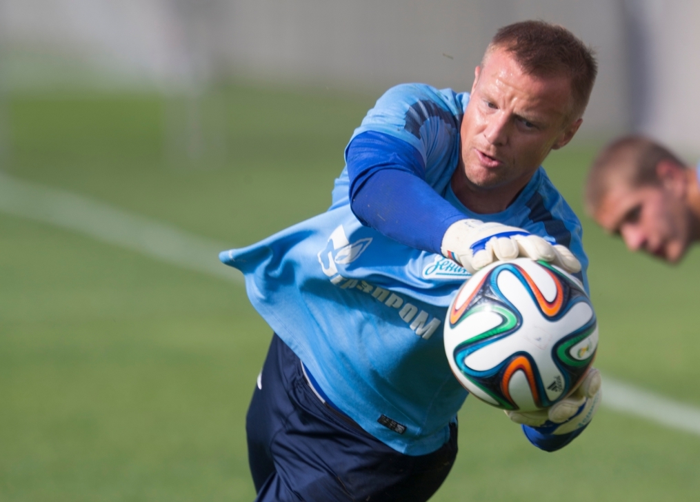 Тренировка «Зенита» перед матчем с АЕЛ