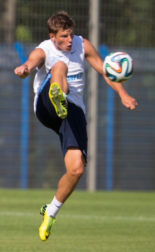 Тренировка «Зенита» перед матчем с АЕЛ