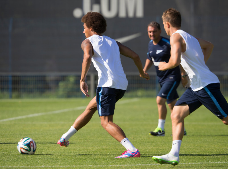 Тренировка «Зенита» перед матчем с АЕЛ