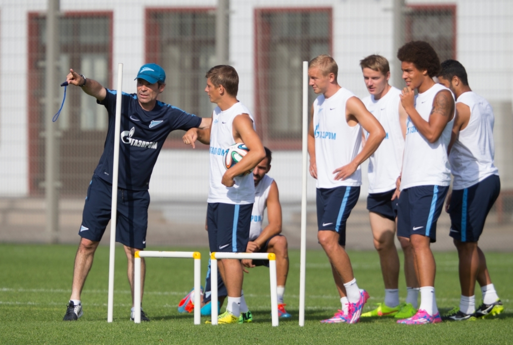 Тренировка «Зенита» перед матчем с АЕЛ