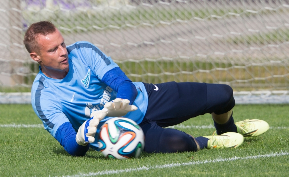 Тренировка «Зенита» перед матчем с АЕЛ