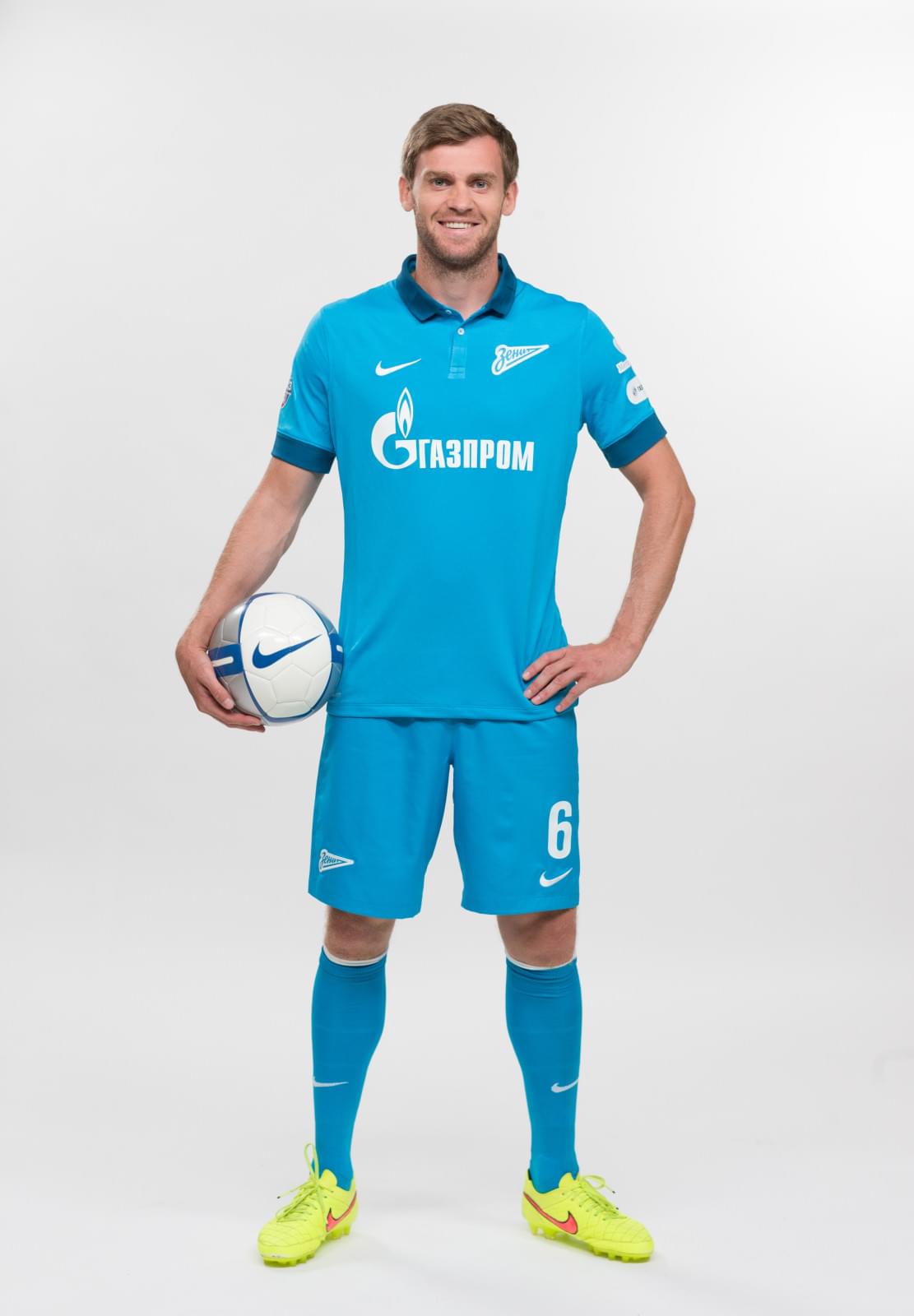 Фотосессия футболистов и тренеров основного состава ФК «Зенит» сезона 2014/2015