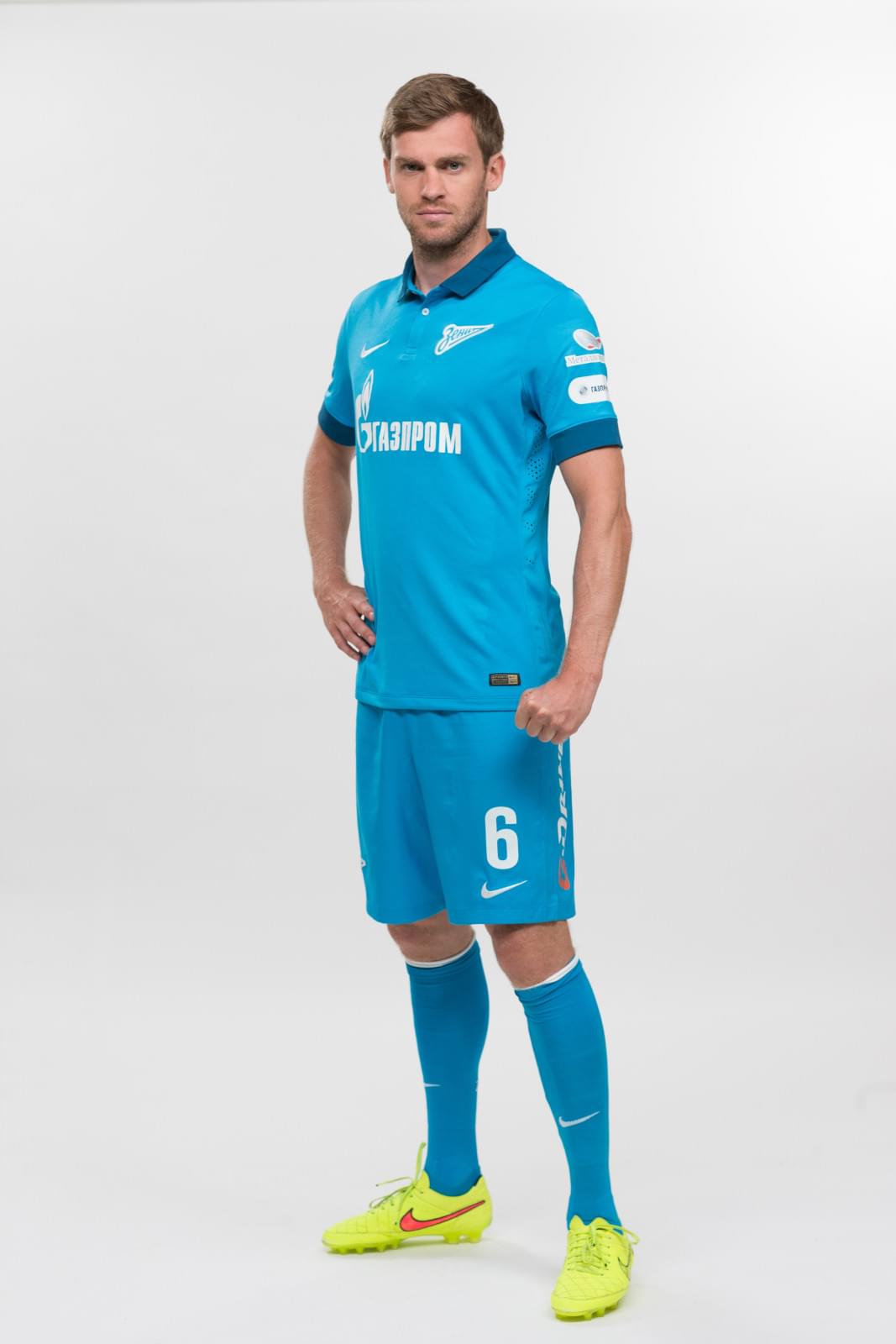 Фотосессия футболистов и тренеров основного состава ФК «Зенит» сезона 2014/2015