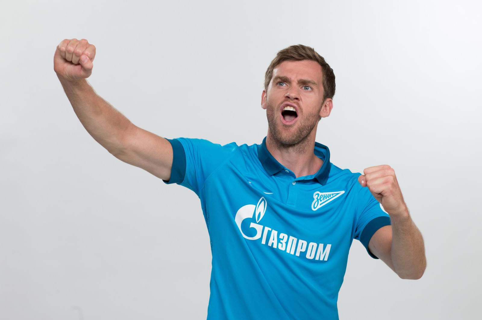 Фотосессия футболистов и тренеров основного состава ФК «Зенит» сезона 2014/2015