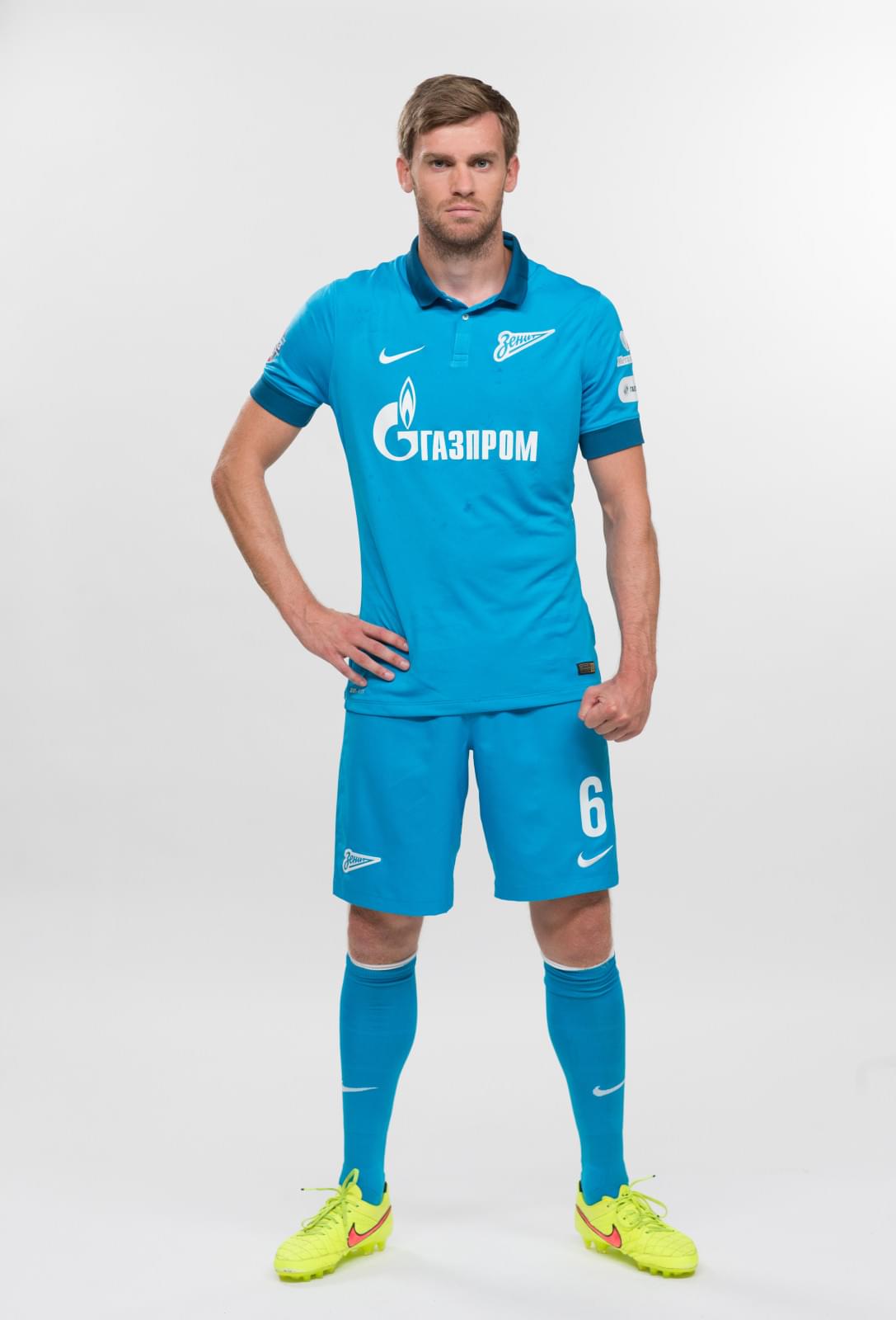 Фотосессия футболистов и тренеров основного состава ФК «Зенит» сезона 2014/2015