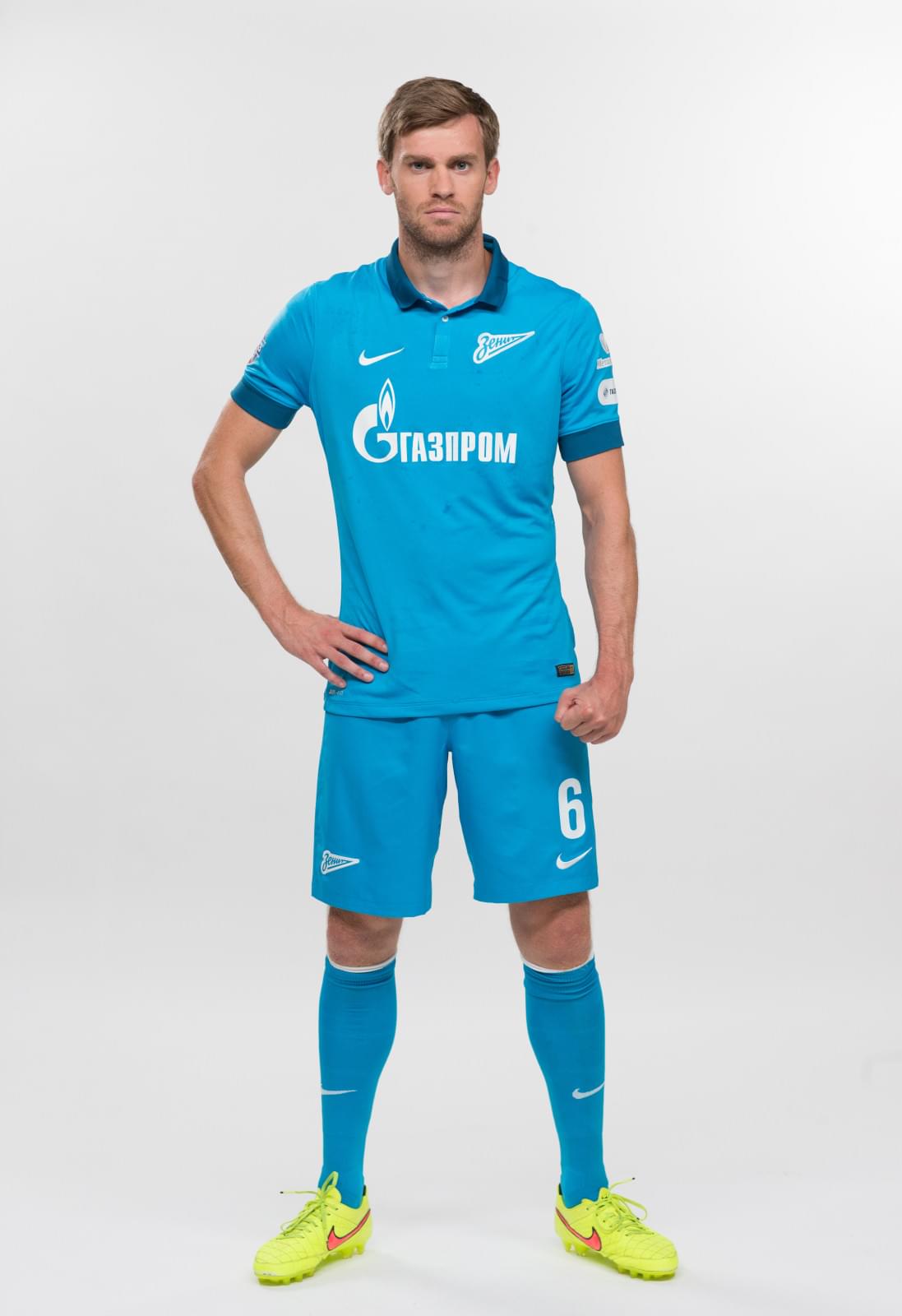 Фотосессия футболистов и тренеров основного состава ФК «Зенит» сезона 2014/2015