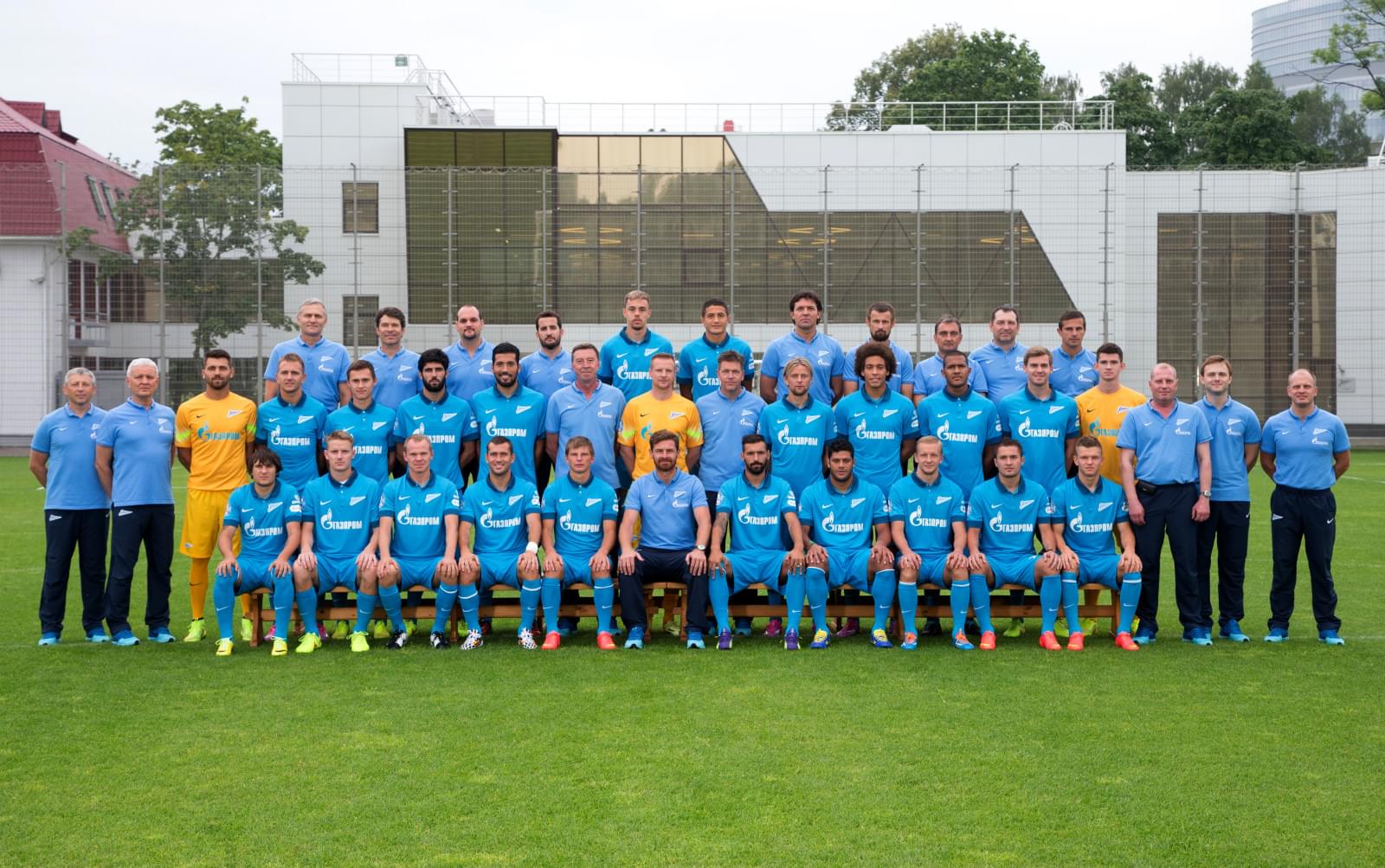 Фотосессия основного состава ФК «Зенит» сезона 2014/2015