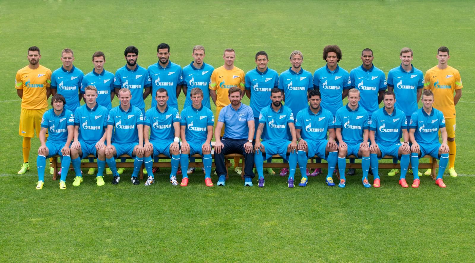 Фотосессия основного состава ФК «Зенит» сезона 2014/2015