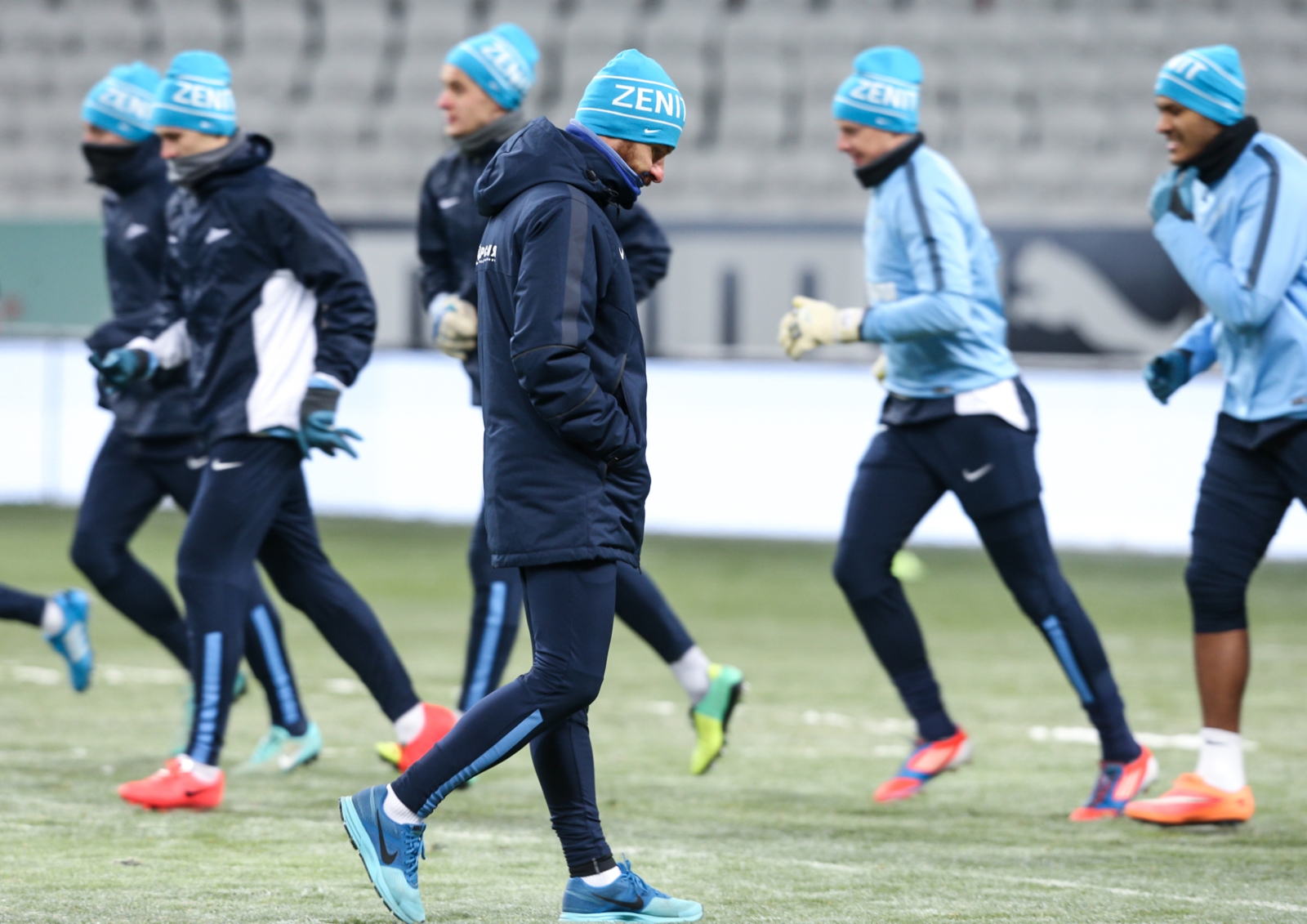 Тренировка «Зенита» перед матчем «Рубином»