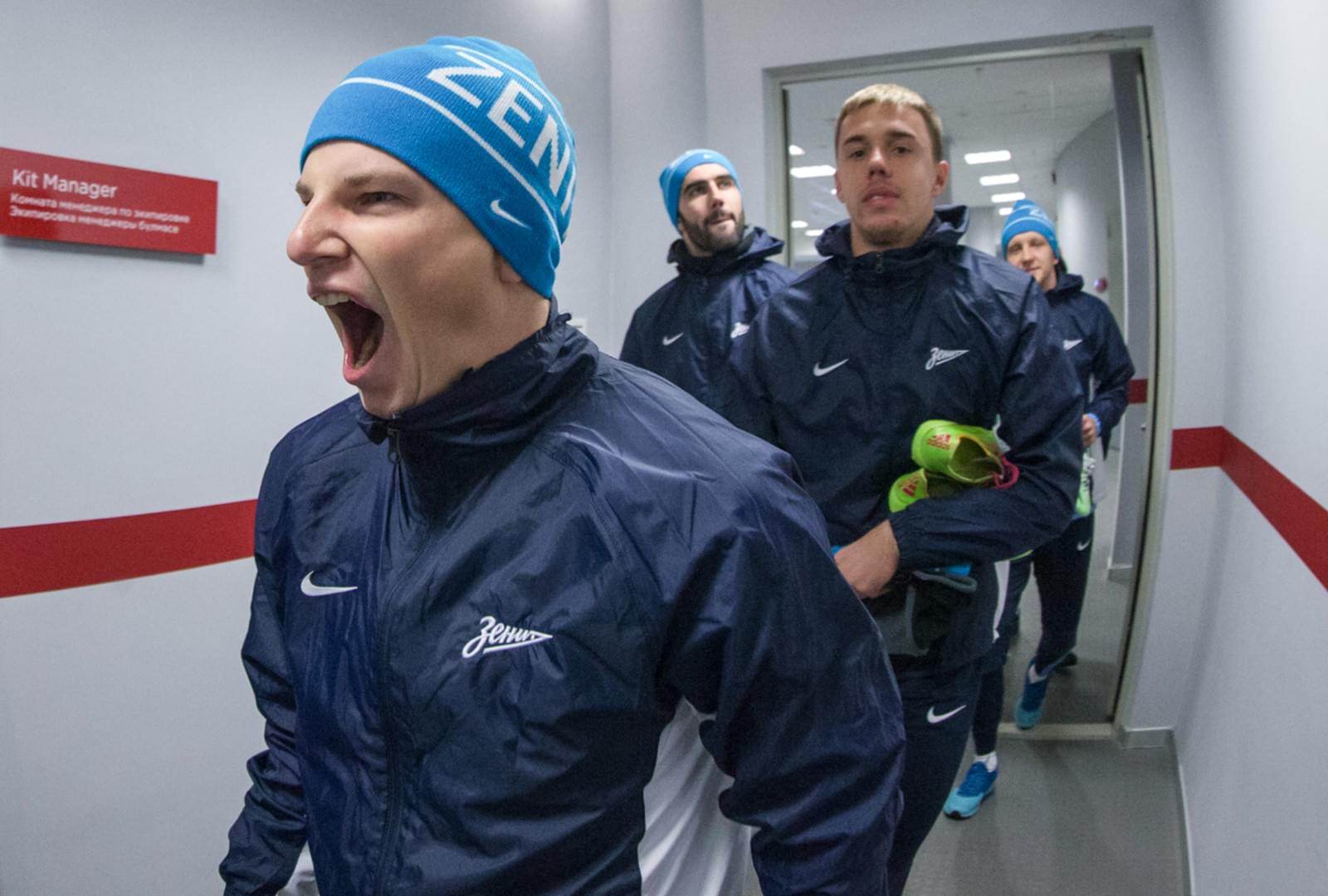 Тренировка «Зенита» перед матчем «Рубином»