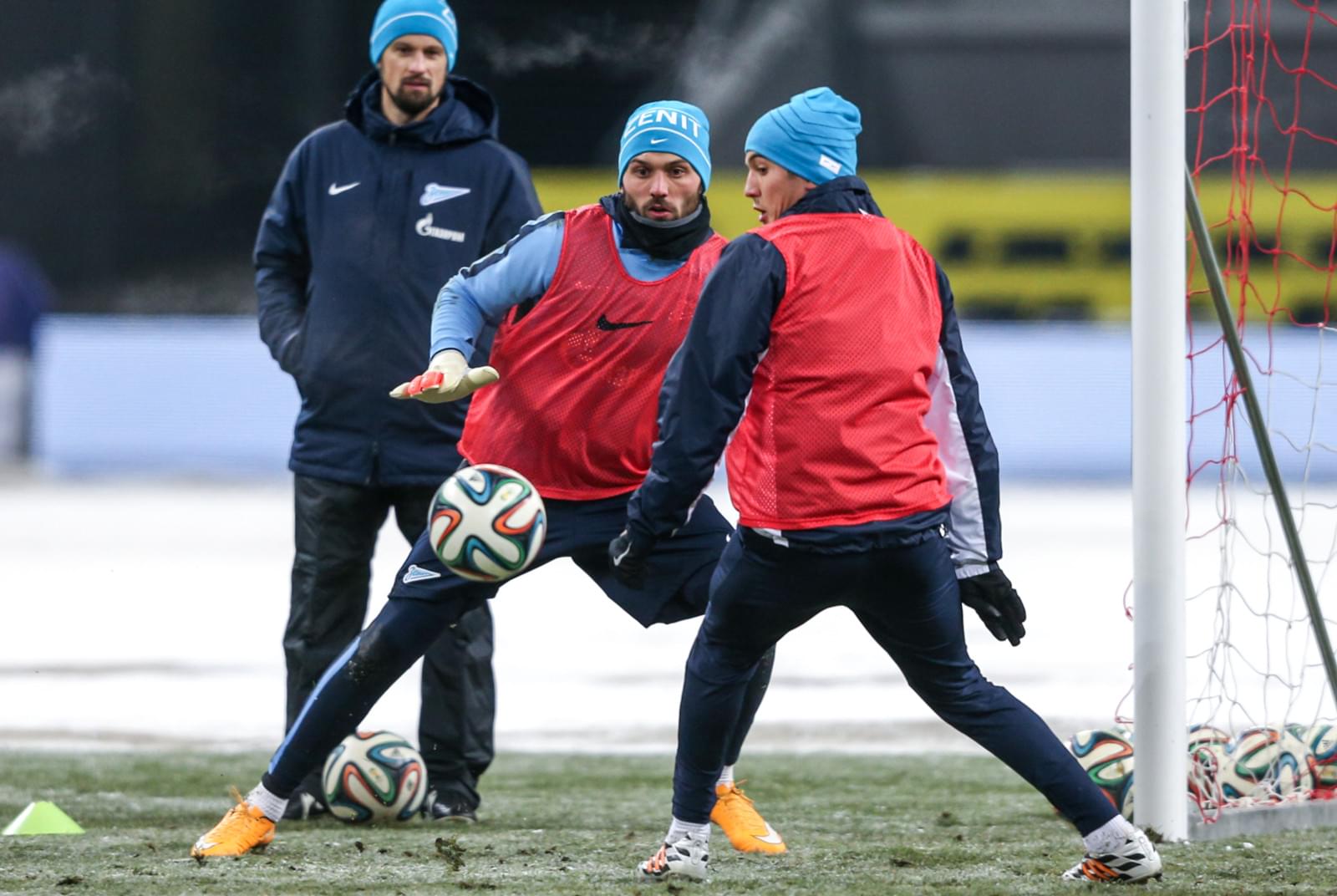 Тренировка «Зенита» перед матчем «Рубином»