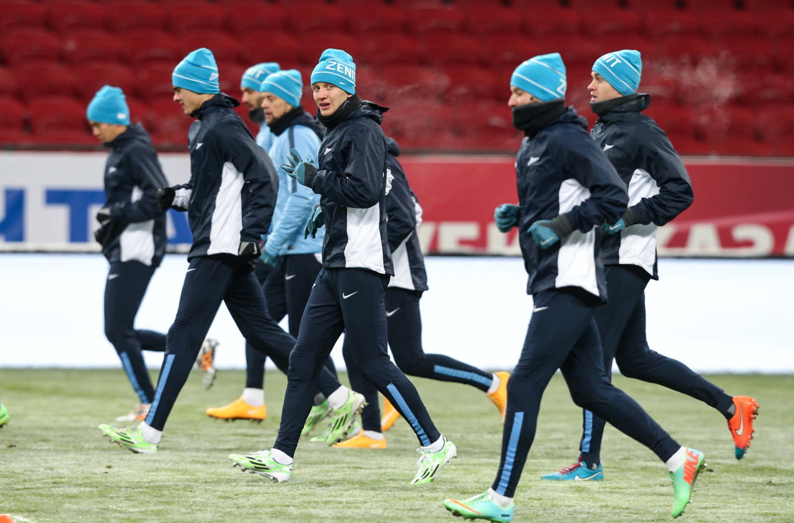 Тренировка «Зенита» перед матчем «Рубином»