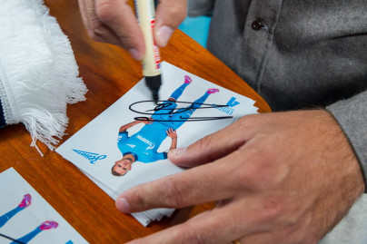 Автограф сессия Доменико Кришито и Хави Гарсия для победителей конкурса прогнозов от Газпром