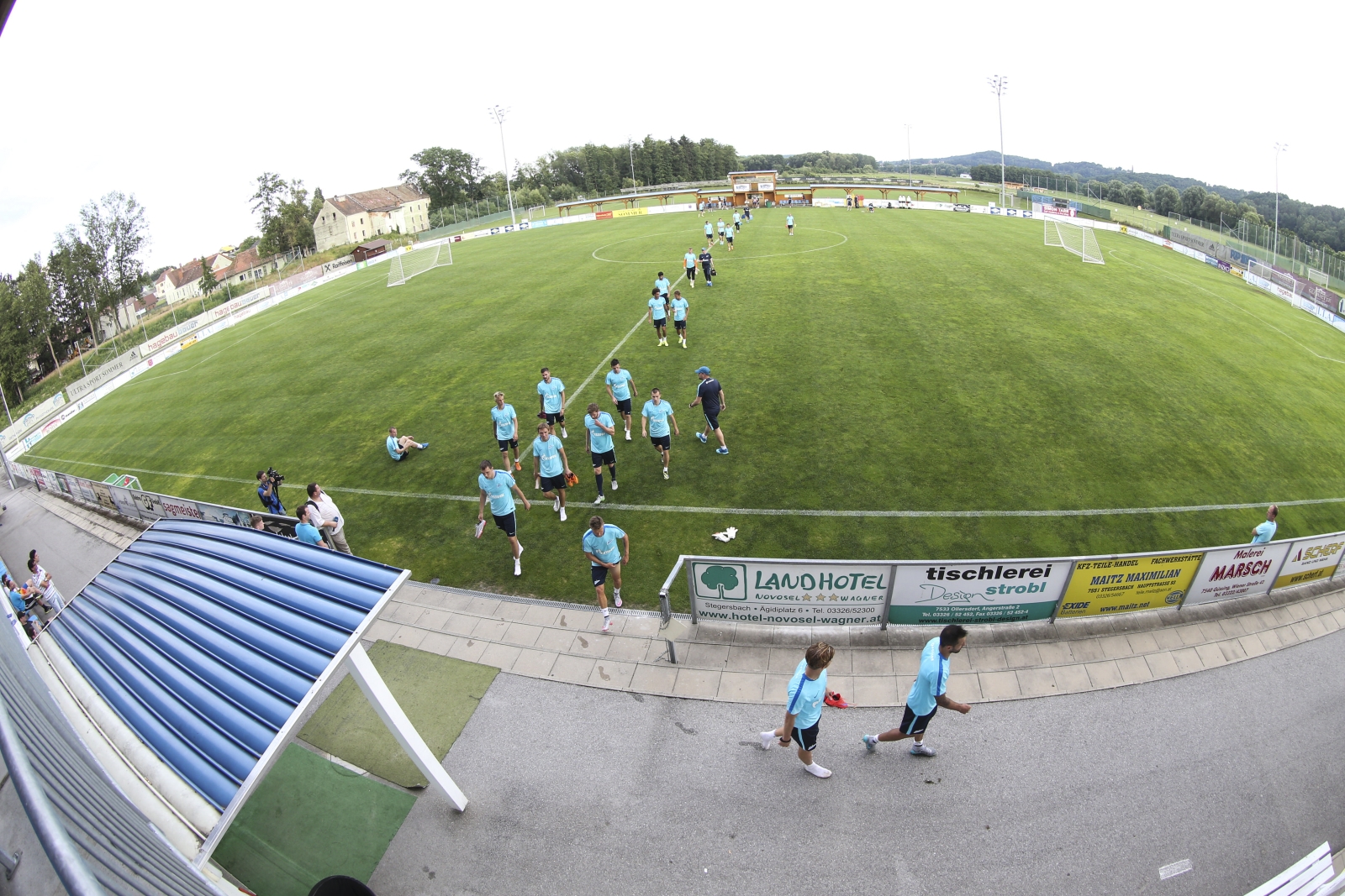 Сборы в Австрии: 2 июля, вечерняя тренировка