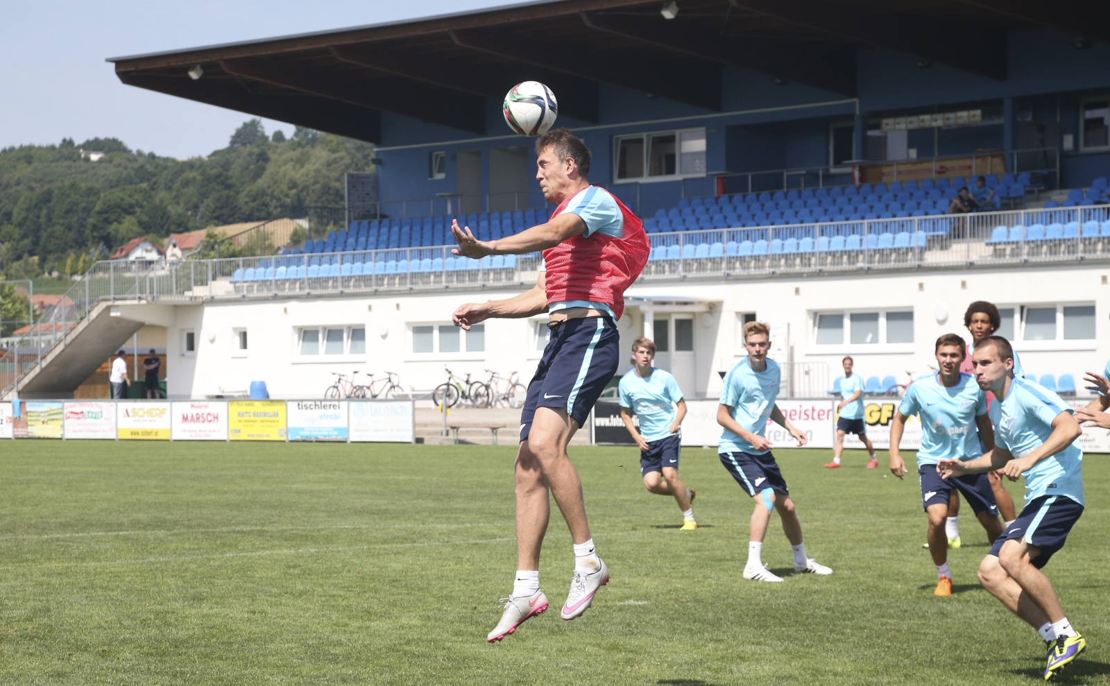 Сборы в Австрии: 5 июля, утренняя тренировка