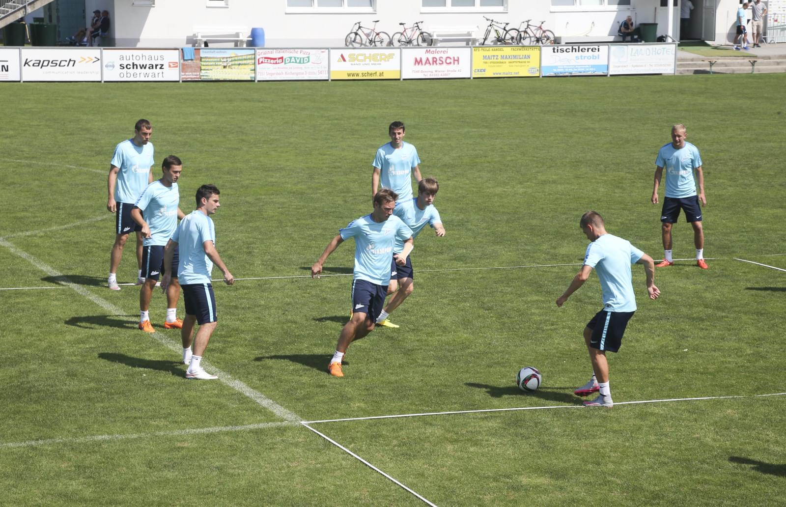 Сборы в Австрии: 5 июля, утренняя тренировка