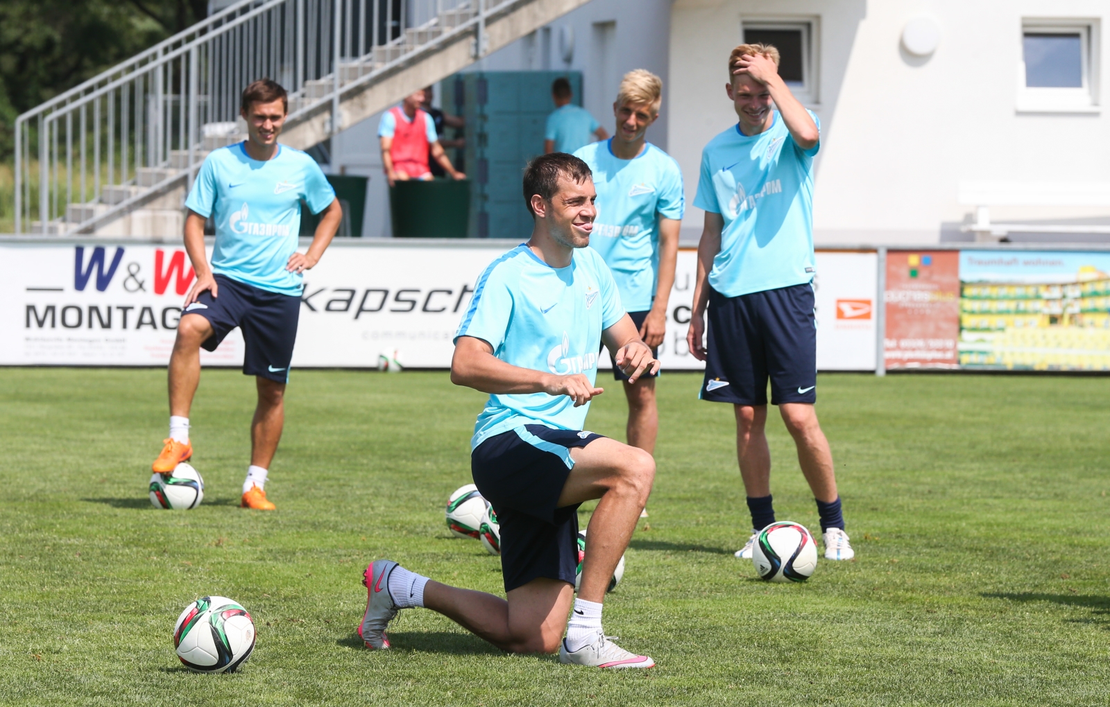 Сборы в Австрии: 8 июля, утренняя тренировка