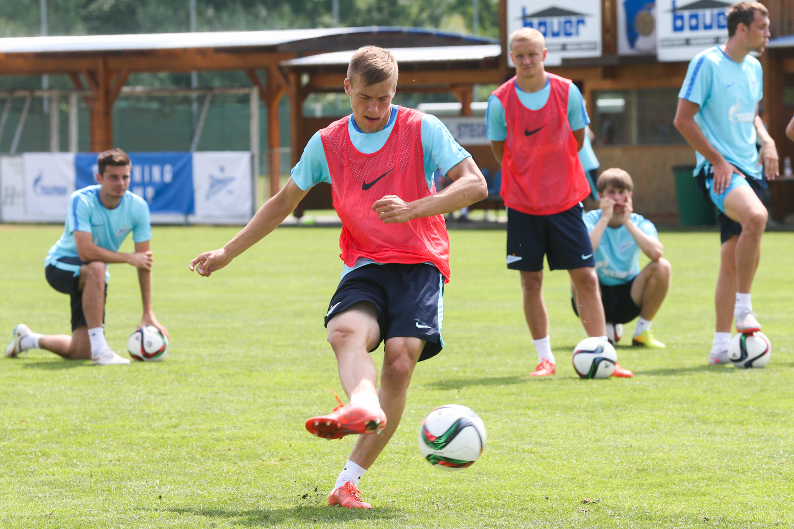 Сборы в Австрии: 8 июля, утренняя тренировка