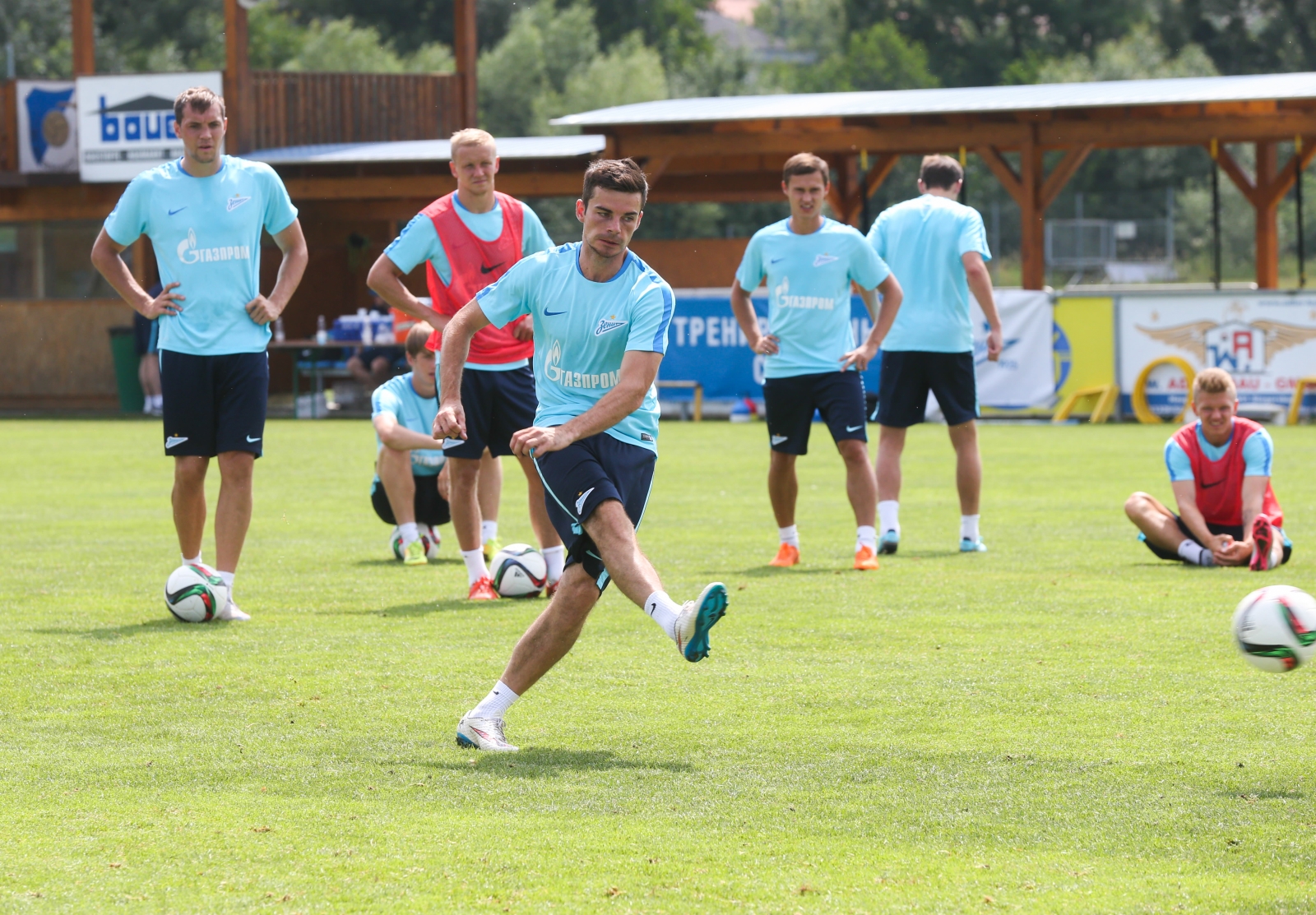 Сборы в Австрии: 8 июля, утренняя тренировка