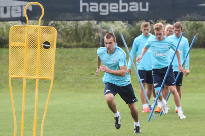 Сборы в Австрии: 9 июля, утренняя тренировка