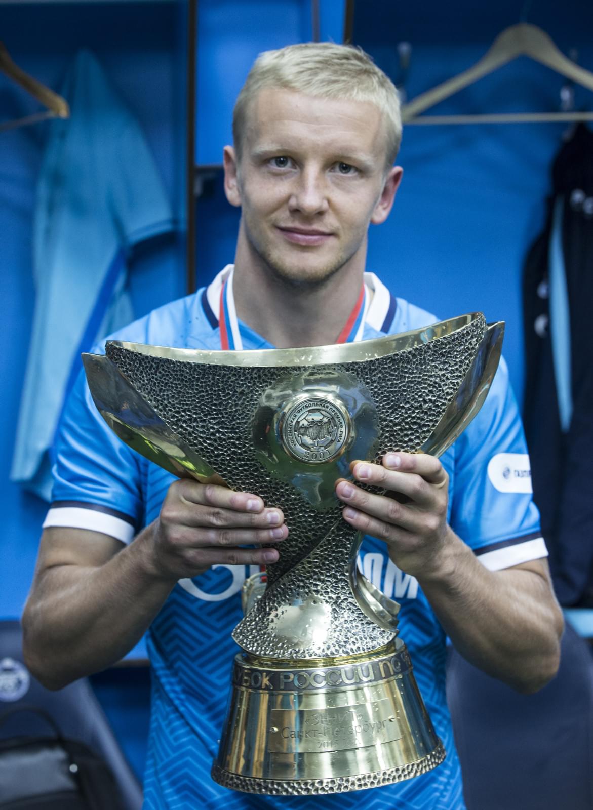 Празднование в раздевалке после матча Суперкубок России 2015, «Зенит» — «Локомотив»