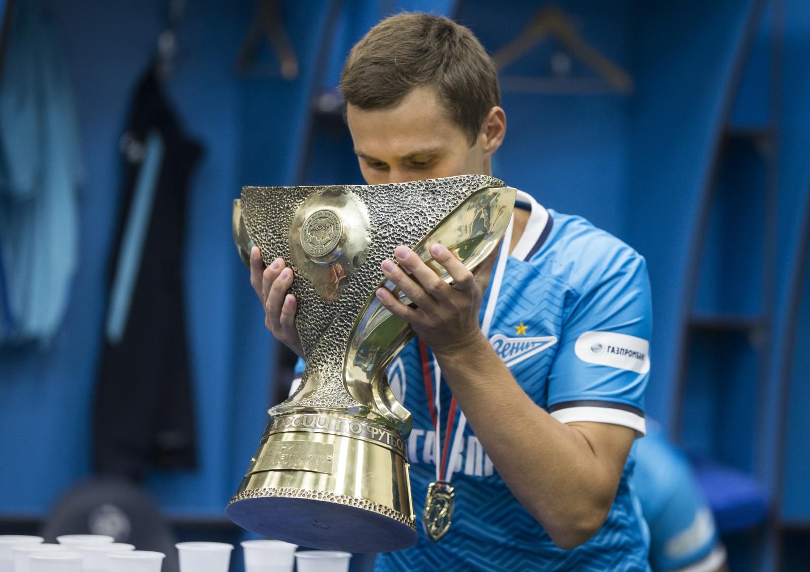 Празднование в раздевалке после матча Суперкубок России 2015, «Зенит» — «Локомотив»