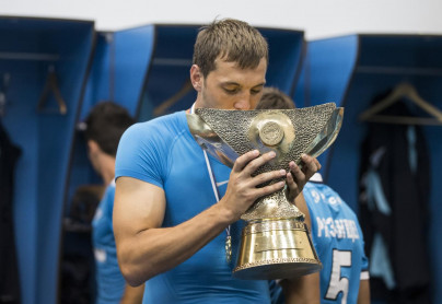 Празднование в раздевалке после матча Суперкубок России 2015, «Зенит» — «Локомотив»