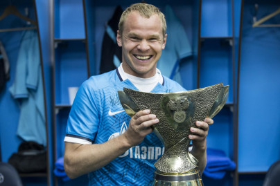 Празднование в раздевалке после матча Суперкубок России 2015, «Зенит» — «Локомотив»