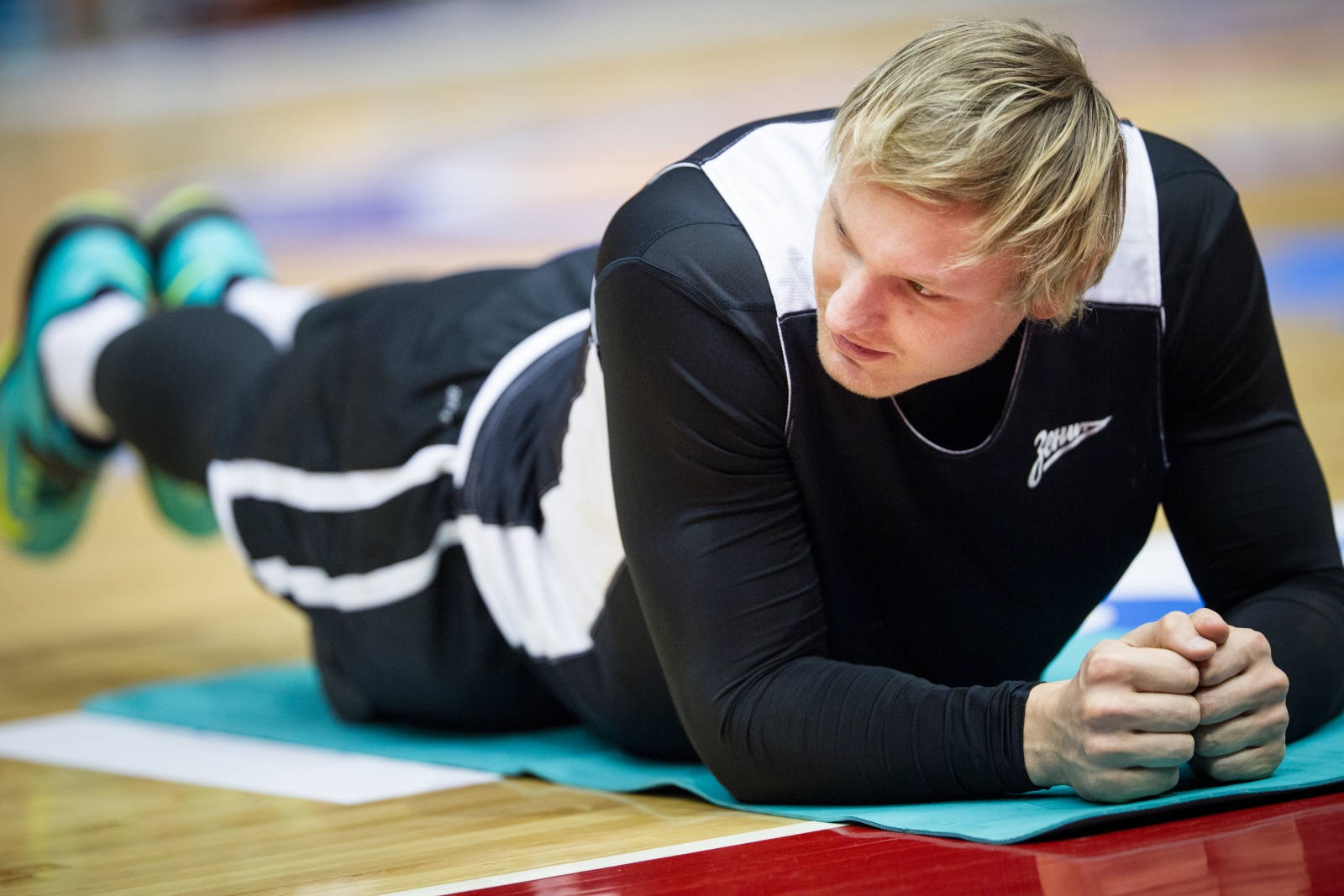 Тренировка основного состава БК «Зенит» перед матчем Единой лиги ВТБ 2015/2016 «Зенит» — «Астана»